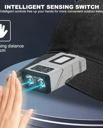 Multifunktionell roterande arbetslampa med sensor och magnetisk docka