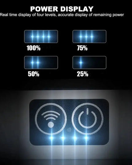 Multifunktionell roterande arbetslampa med sensor och magnetisk docka