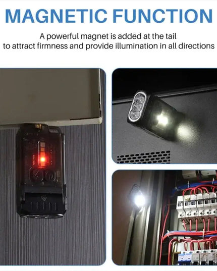 V15 EDC Ficklampa Multi-funktions Arbetslampa