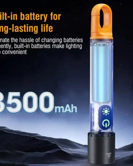 Kraftfull laserdriven ficklampa med COB-ljus – 1550 lm och 1000 m räckvidd