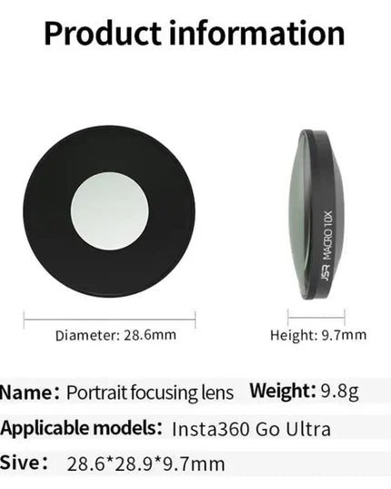 Insta360 GO Ultra JSR LH Series 10X Makroobjektiv