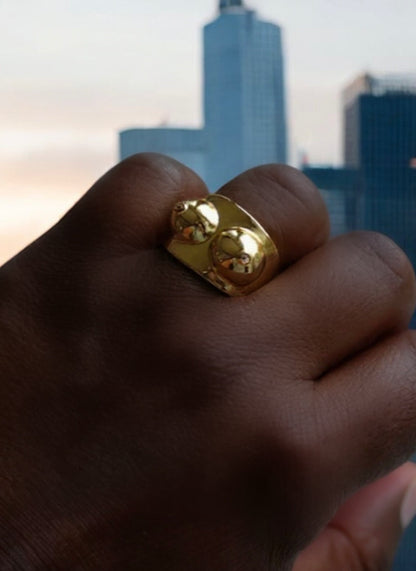 Boobs guld ring