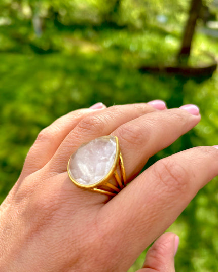 Skönhetsring i klar kvarts