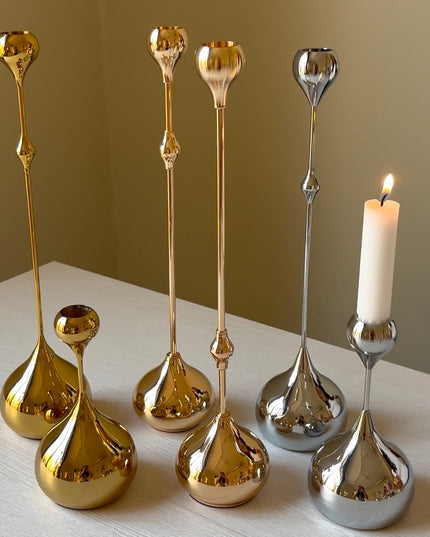 Violla Ljusstake Guld/Ljusguld