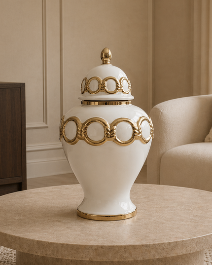Guldig Kedja Ginger Jar