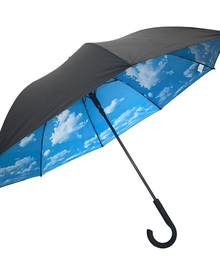 Stort paraply med pinnar Sky Lake – vindtätt och solskyddsfaktor 50+