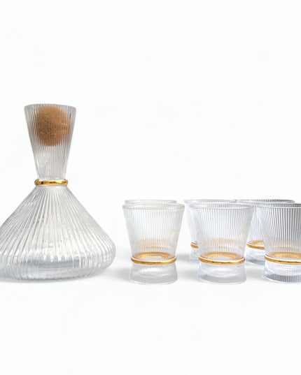 Marco Glas - Set med 6 glas och karaf