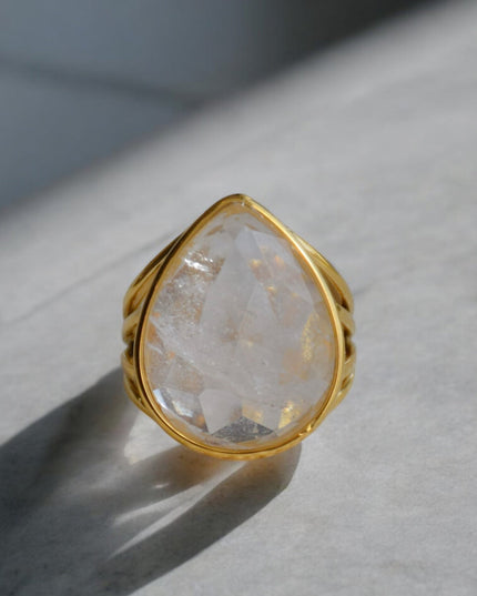 Skönhetsring i klar kvarts