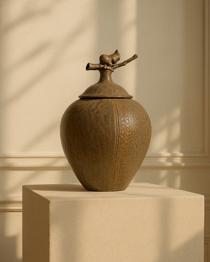 Textured Bronze Urna