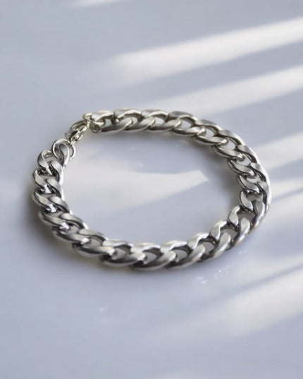 The silver bracelet