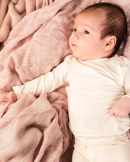 Bamboo Baby Long Sleeve T-Shirt - CREAM