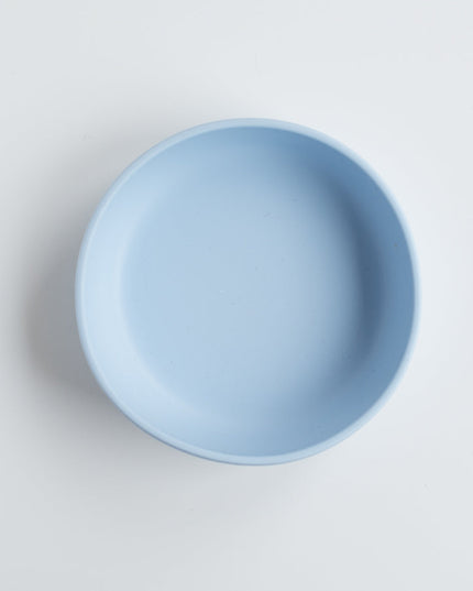 Silicone Baby Plate Bowl - Blå
