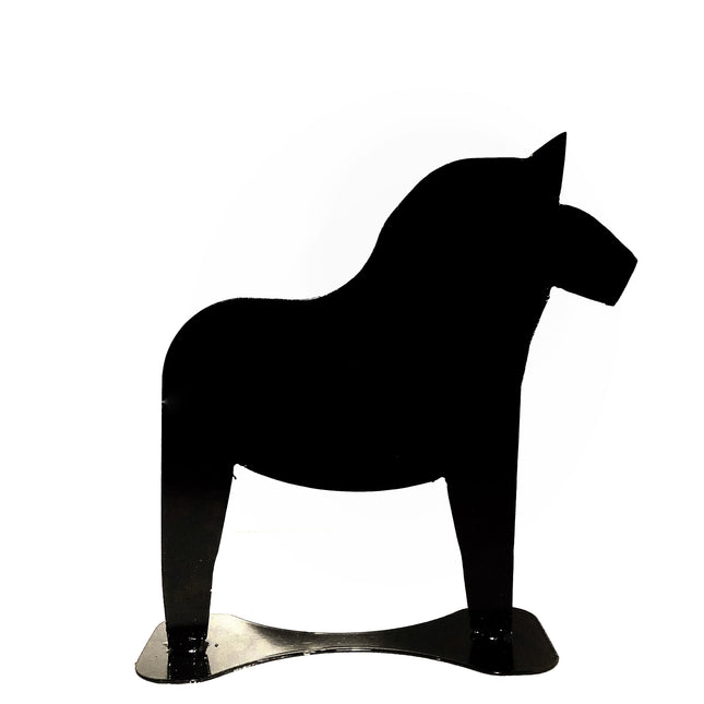 Stående dalahäst (svart)
