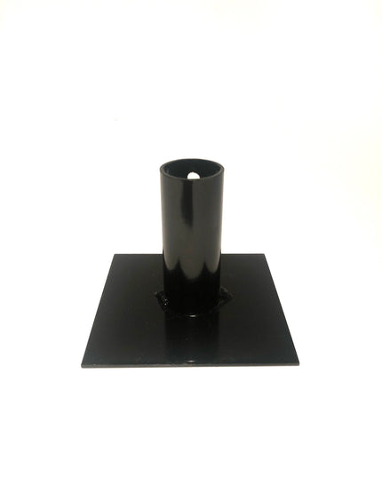 Ljusstake - enkel, liten (svart)