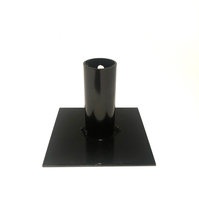 Ljusstake - enkel, liten (svart)