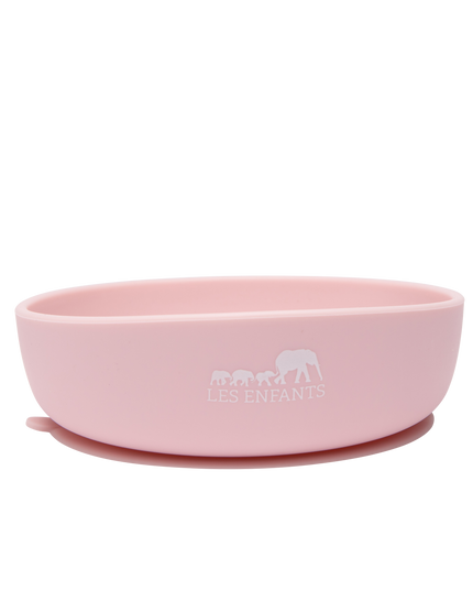 Silicone Baby Plate Bowl - Rosa