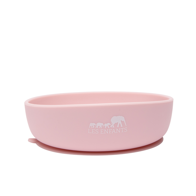 Silicone Baby Plate Bowl - Rosa