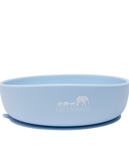Silicone Baby Plate Bowl - Blå
