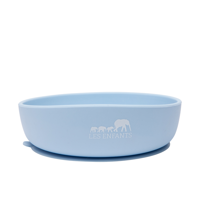 Silicone Baby Plate Bowl - Blå