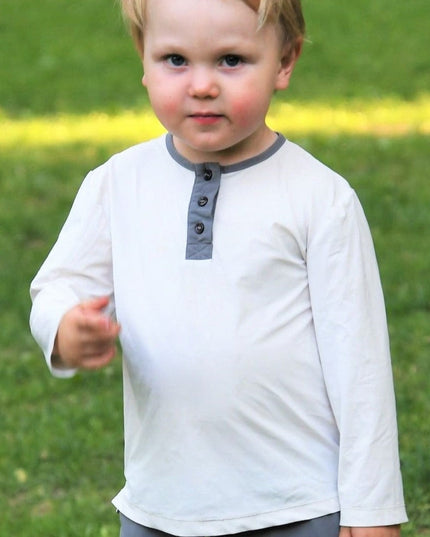 Kiwi UV-topp Vit/Grå