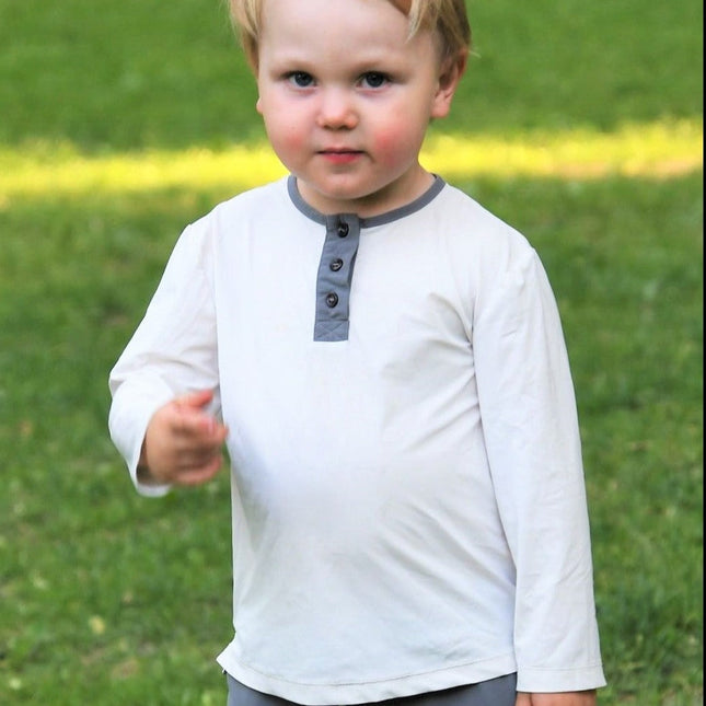 Kiwi UV-topp Vit/Grå