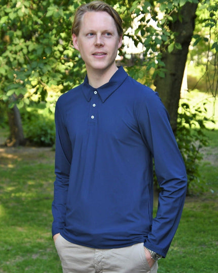 Palma UV-pikétröja Mörkblå