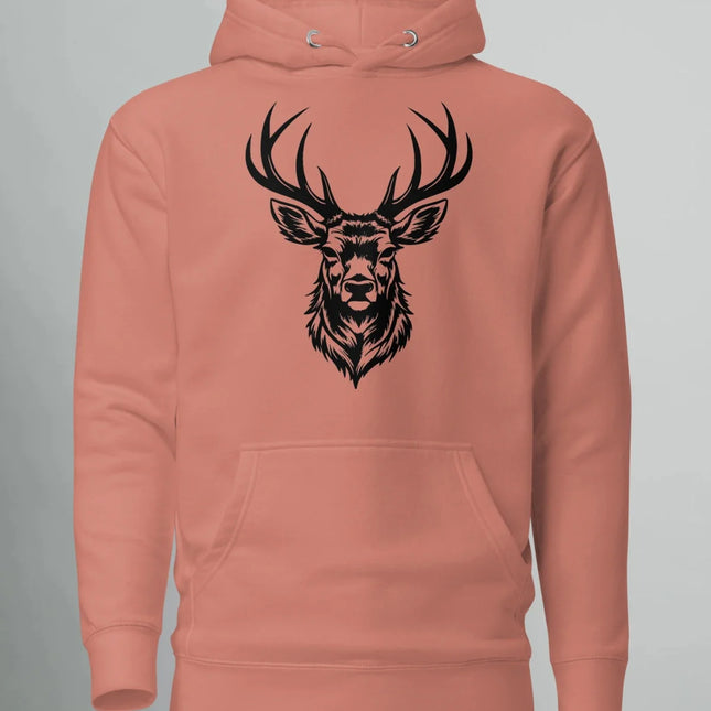 HOODIE NORTH BLACK DEER (PREMIUM)