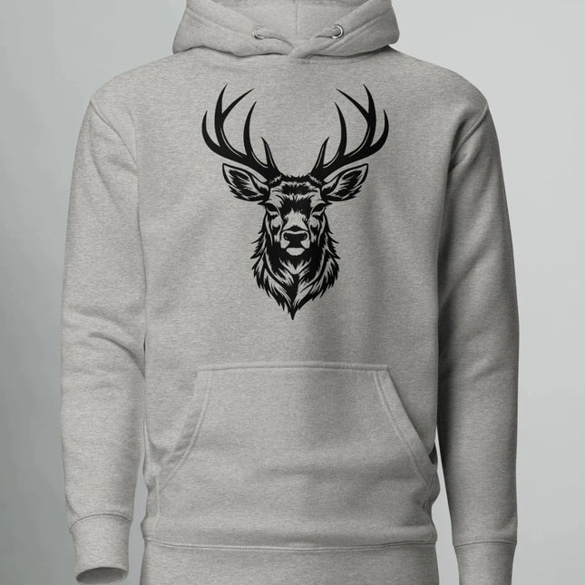 HOODIE NORTH BLACK DEER (PREMIUM)