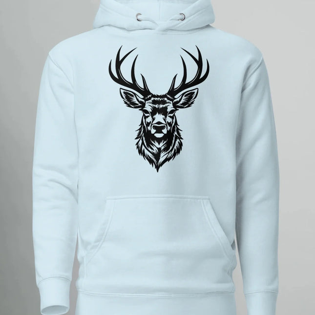 HOODIE NORTH BLACK DEER (PREMIUM)