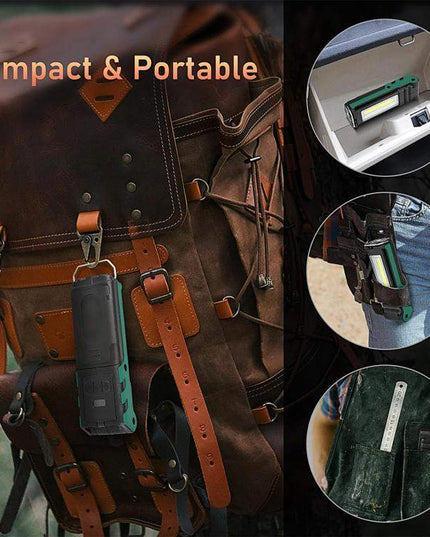 ES106 IP44 Vattentät COB Arbetslampa – USB-uppladdningbar