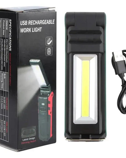 ES106 IP44 Vattentät COB Arbetslampa – USB-uppladdningbar