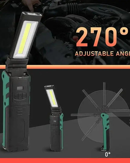 ES106 IP44 Vattentät COB Arbetslampa – USB-uppladdningbar