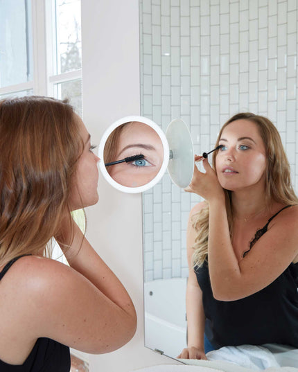 Lanaform 2in1 Mirror – Dubbelsidig sminkspegel med LED-belysning och 5x förstoring