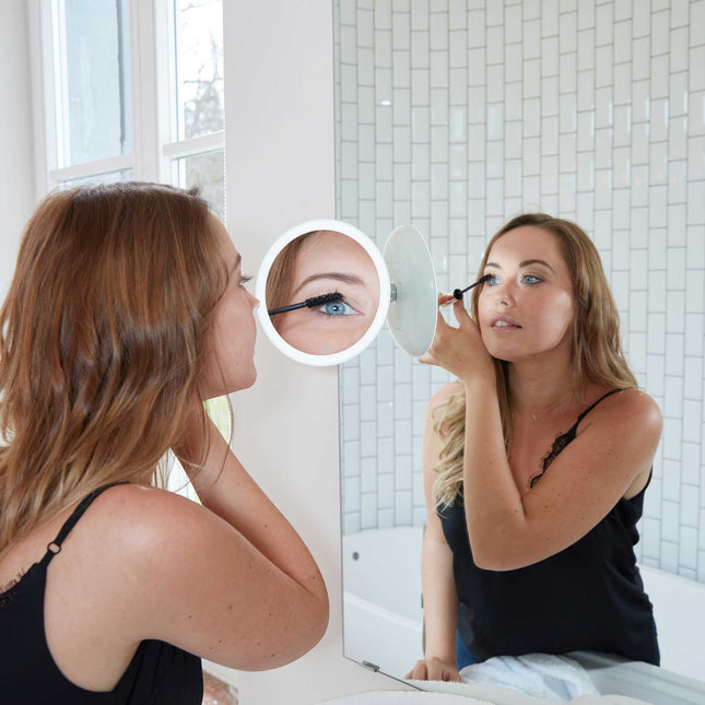 Lanaform 2in1 Mirror – Dubbelsidig sminkspegel med LED-belysning och 5x förstoring