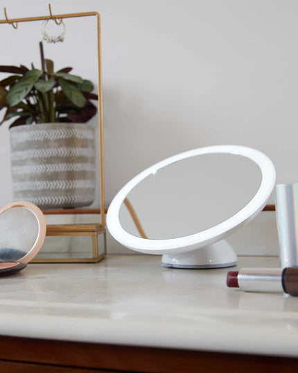 Lanaform 2in1 Mirror – Dubbelsidig sminkspegel med LED-belysning och 5x förstoring
