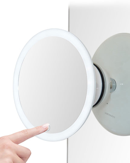 Lanaform 2in1 Mirror – Dubbelsidig sminkspegel med LED-belysning och 5x förstoring