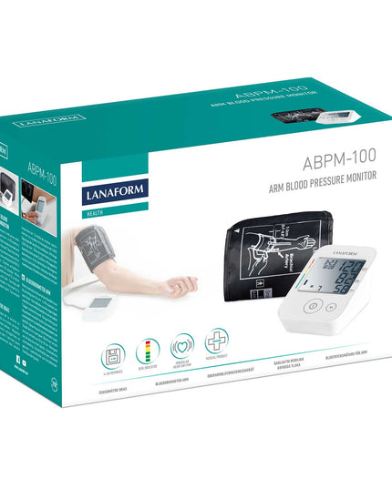 Lanaform ABPM-100 – Blodtrycksmätare för överarmen med automatisk mätning