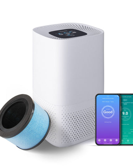 Lanaform AV-99C – Smart luftrenare med HEPA-filter, luftkvalitetssensor och appstyrning