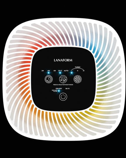 Lanaform AV-99C – Smart luftrenare med HEPA-filter, luftkvalitetssensor och appstyrning