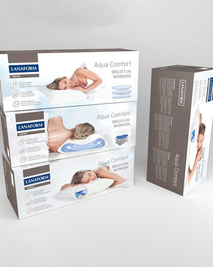 Lanaform Aqua Comfort – Ortopedisk vattenkudde för nacke och rygg