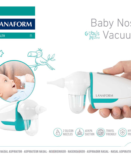 Lanaform Baby Nose Vacuum – Elektrisk nässug för spädbarn med två sugnivåer