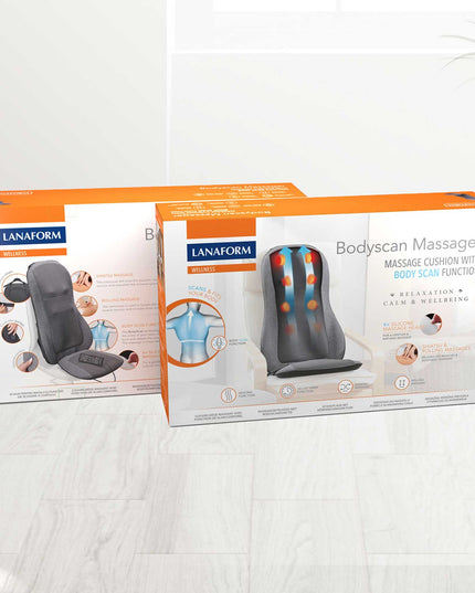 Lanaform Bodyscan Massager – Shiatsu massagesäte med kroppsskanning och värmefunktion