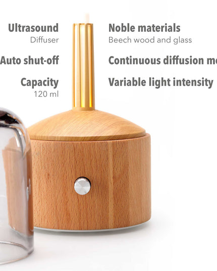 Lanaform Davy Mist – Designad aromadiffuser med kall dimma och LED-belysning