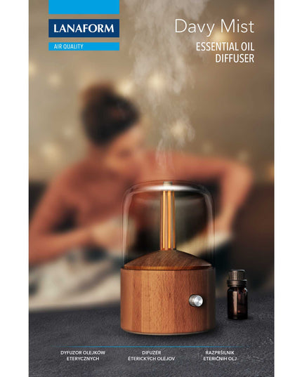 Lanaform Davy Mist – Designad aromadiffuser med kall dimma och LED-belysning