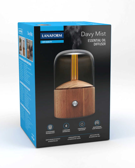 Lanaform Davy Mist – Designad aromadiffuser med kall dimma och LED-belysning
