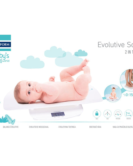 Lanaform Evolutive Scale – Digital baby- och barnvåg som växer med barnet