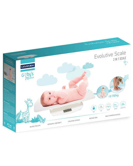 Lanaform Evolutive Scale – Digital baby- och barnvåg som växer med barnet