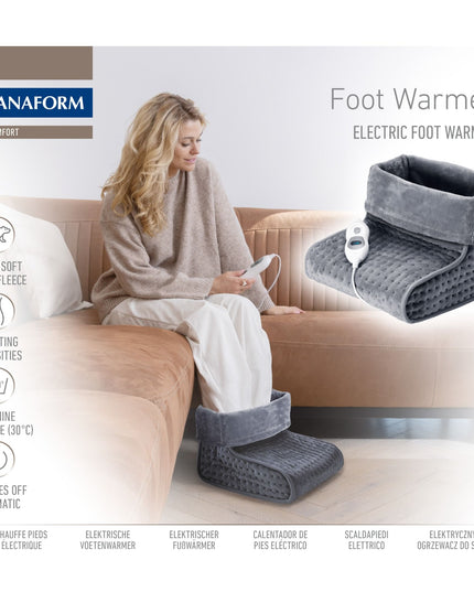 Lanaform Foot Warmer – Elektrisk fotvärmare med extra mjukt foder