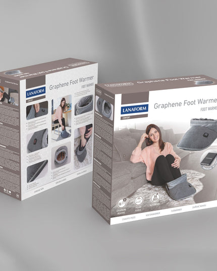 Lanaform Graphene Foot Warmer – Uppladdningsbar elektrisk fotvärmare med grafenvärme