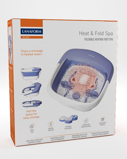 Lanaform Heat Fold Spa – Hopfällbart fotbad med värme och massage